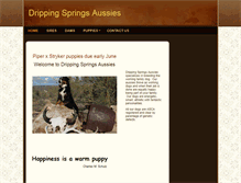 Tablet Screenshot of drippingspringsaussies.com